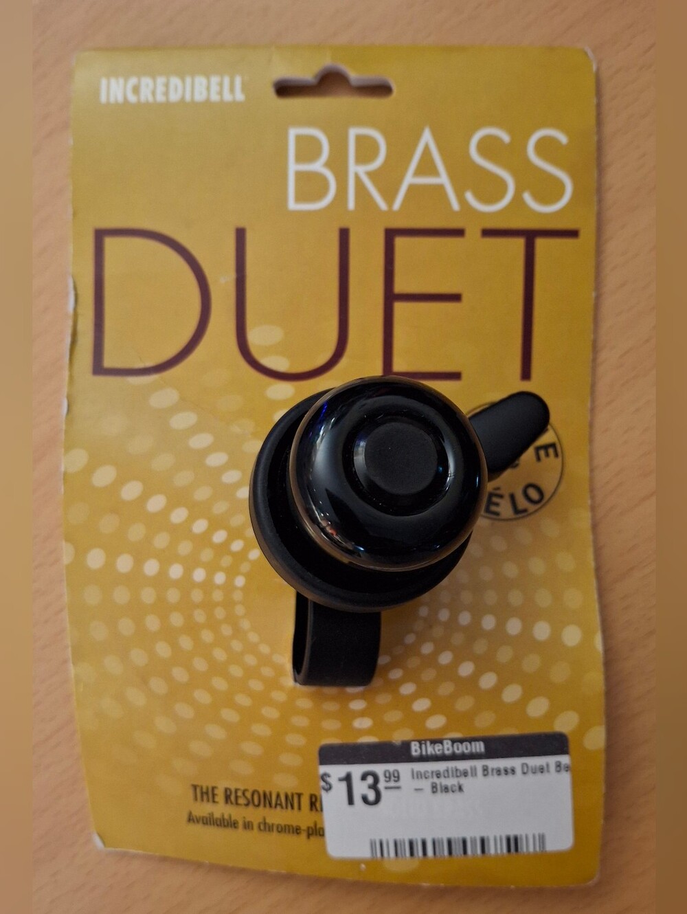 Incredibell Brass Duet Brass Bicycle Bike Bell, Black (Brass Duet - Black)